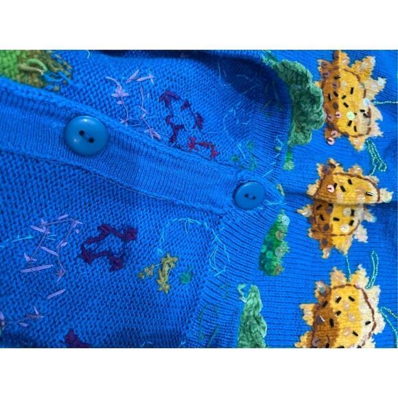 1990s Y2K VINTAGE JANE’S CLOSET DESIGN OPTIONS Embellished Fruit Sequin Embroide - Picture 5 of 6